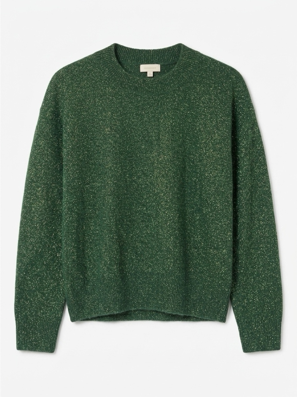 H&M Green Sparkle Crewneck Sweater